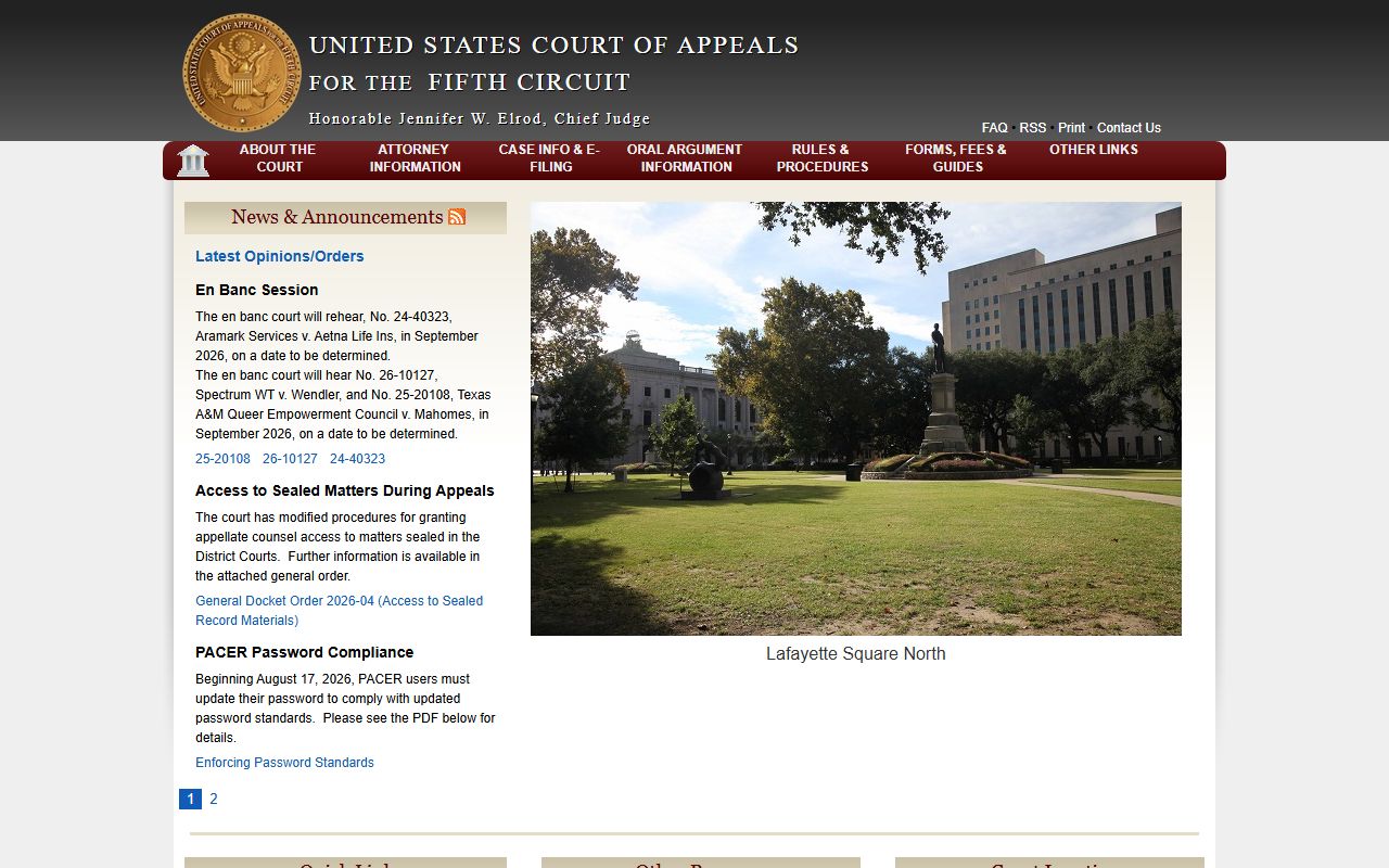 Claiborne Parish probate records federal appeals distinction